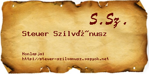 Steuer Szilvánusz névjegykártya
